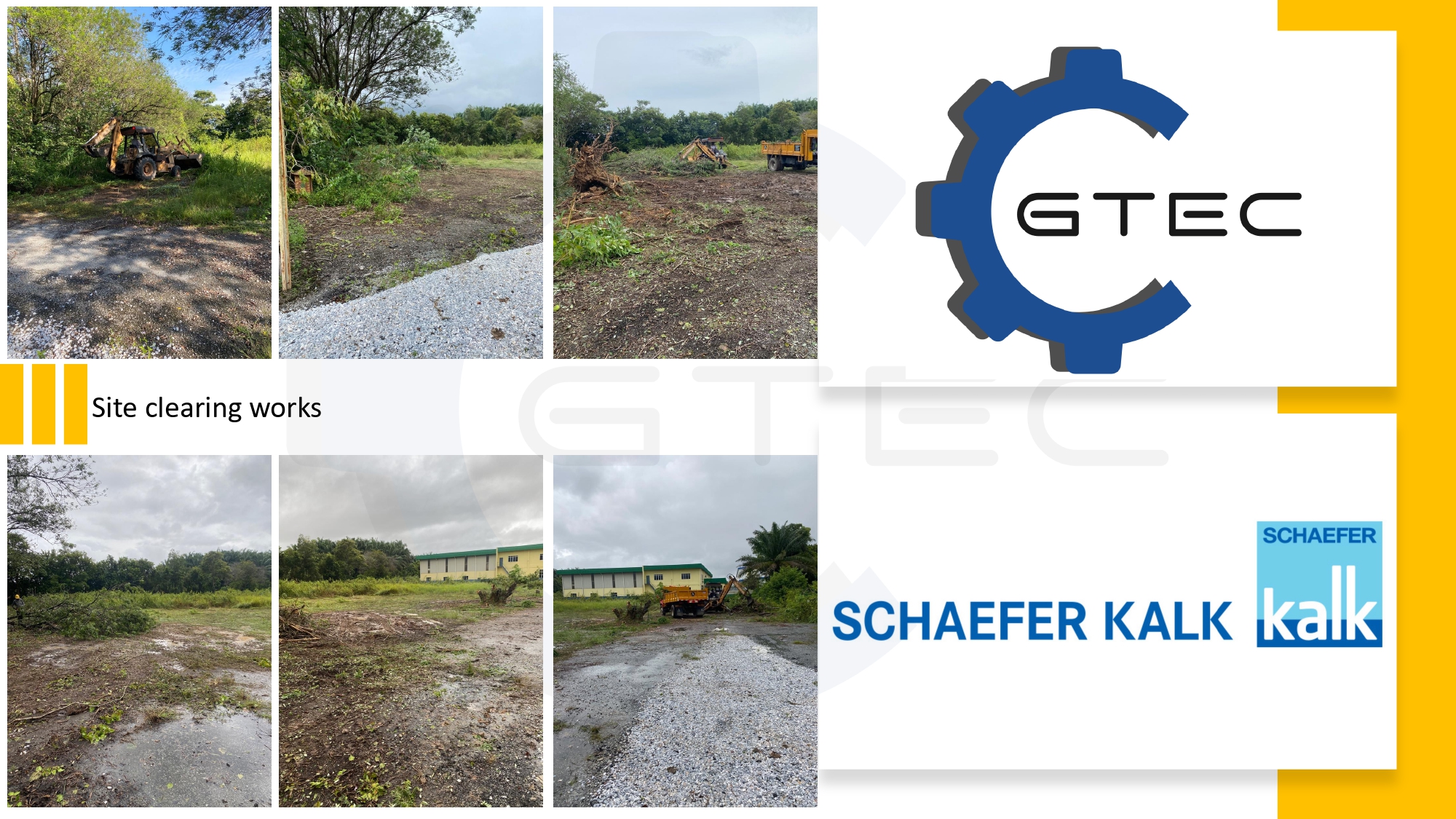 Site clearing works